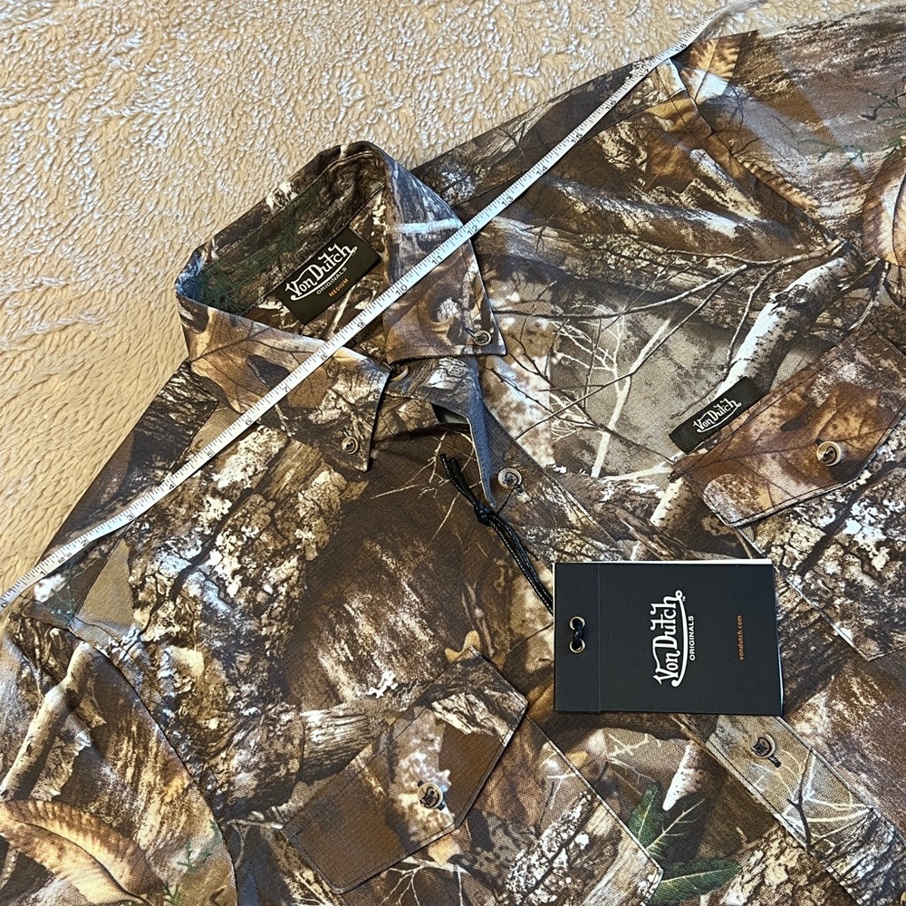 VON DUTCH Camo Print Long Sleeve Shirt - Picture 15 of 16
